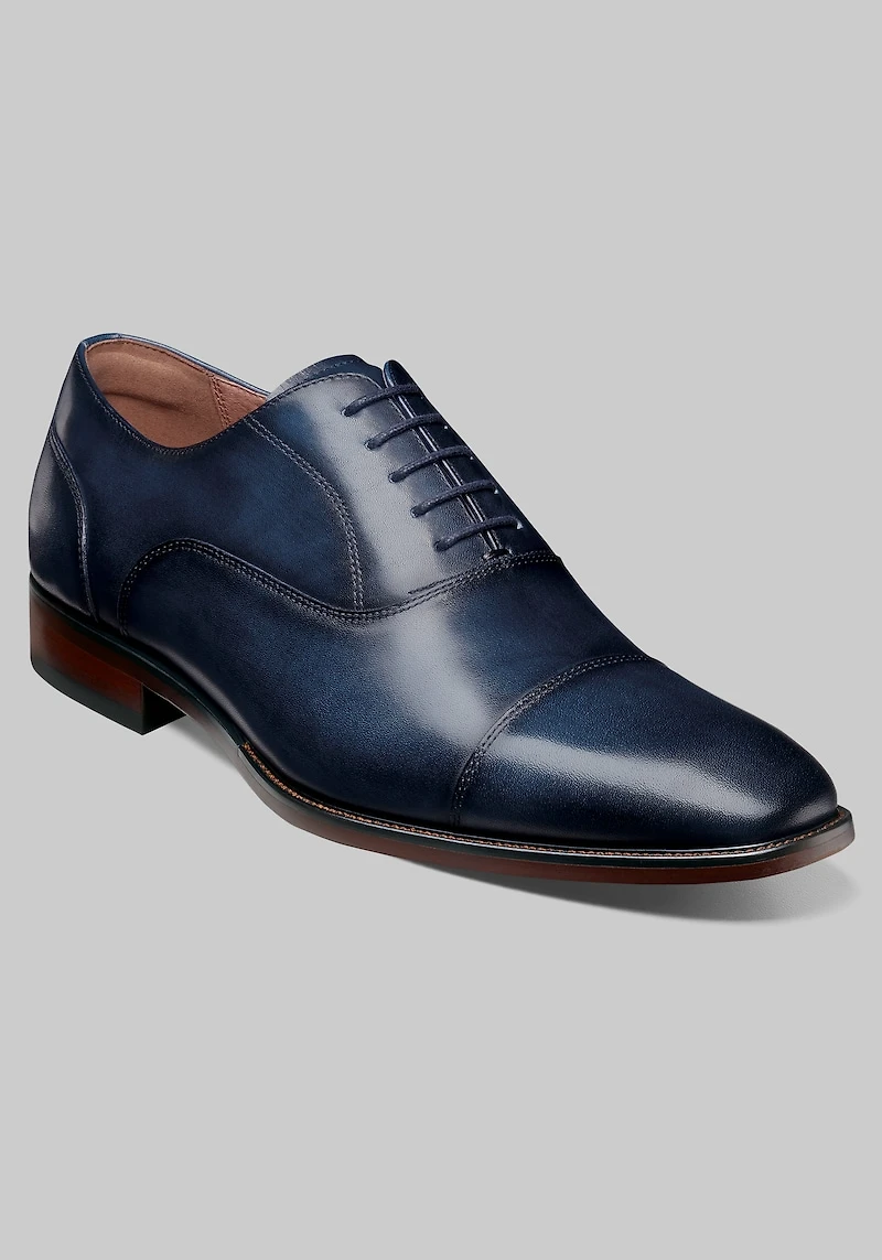 Florsheim Men's Sorrento Lux Cap Toe Balmoral Oxfords at Jos. A. Bank, Blue/Navy