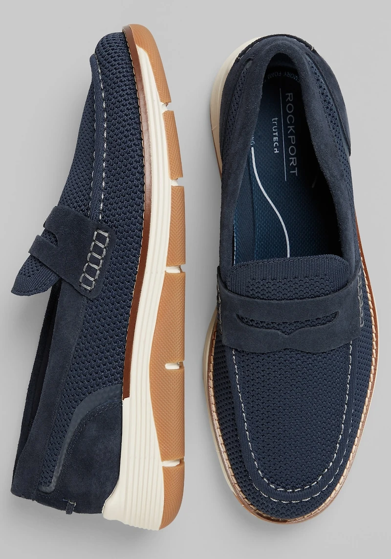 Rockport Men's Lance Casual Slip-On Shoes at Jos. A. Bank, Blue/Navy