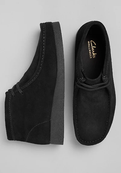 Clarks Men's Wallabee Evo Boots at Jos. A. Bank, Black/Blk Suede/White