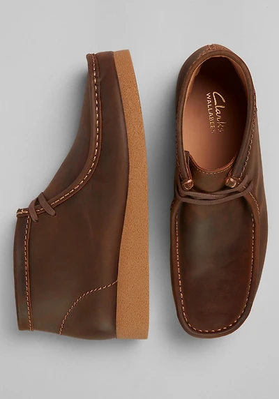 Clarks Men's Wallabee Evo Boots at Jos. A. Bank, Beeswax/Brown