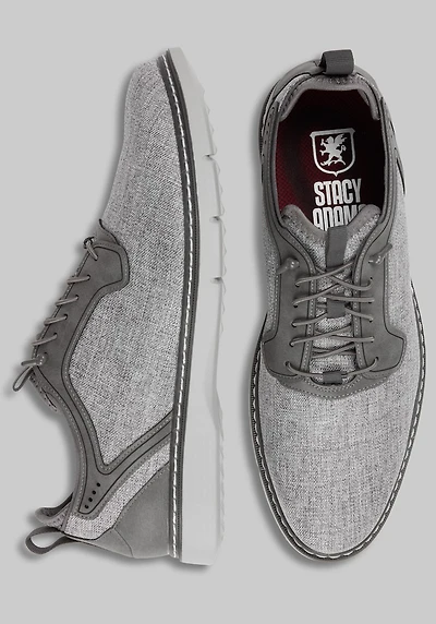 Stacy Adams Men's Scanlan Plain Toe Elastic Lace-Up Shoes at Jos. A. Bank, Grey Multi