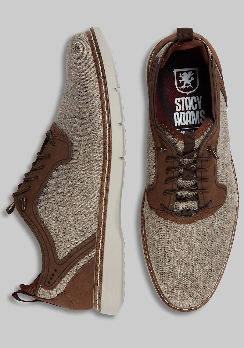 Stacy Adams Men's Scanlan Plain Toe Elastic Lace-Up Shoes at Jos. A. Bank, Brown Multi