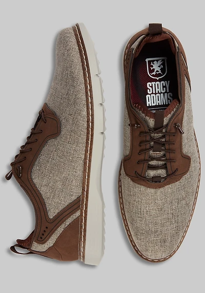 Stacy Adams Men's Scanlan Plain Toe Elastic Lace-Up Shoes at Jos. A. Bank, Brown Multi