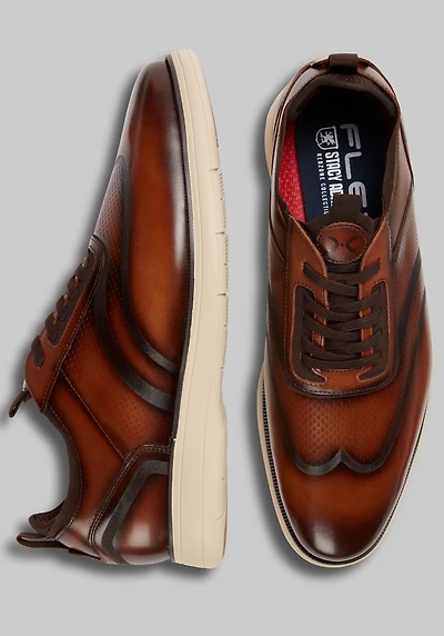 Stacy Adams Men's Edgewood Elastic Lace Wingtips at Jos. A. Bank, Brown/Cognac