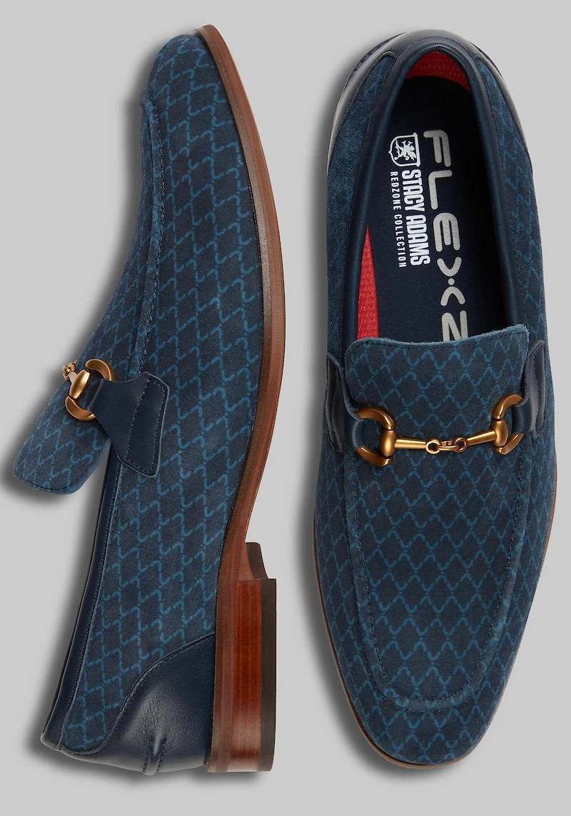Stacy Adams Men's Brinkley Moc Toe Shoes at Jos. A. Bank, Blue/Navy