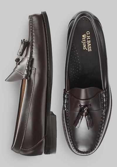 Men's G. H. Bass Lennox Weejun Tassel Loafers at Jos. A. Bank, Dark Brown