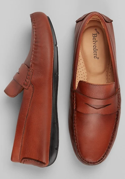 Belvedere Men's Palermo Penny Loafers at Jos. A. Bank, Brown/Cognac