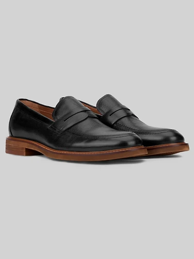 Vintage Foundry Men's Bradford Leather Penny Loafers at Jos. A. Bank, Black
