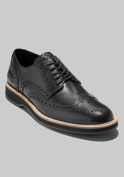 Cole Haan Men's Morse Grand Wingtip Oxfords at Jos. A. Bank, Black