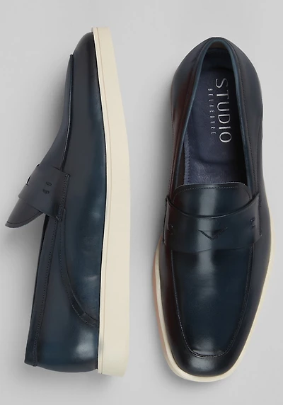 Belvedere Men's Maurizio Hybrid Penny Loafers at Jos. A. Bank, Blue/Navy