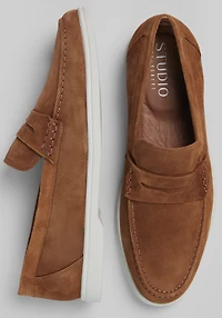 Belvedere Men's Niko Suede Hybrid Penny Loafers at Jos. A. Bank, Bourbon/Brown