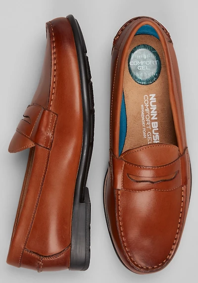 Nunn Bush Men's Drexel Moc Toe Penny Loafers at Jos. A. Bank, Brown/Cognac
