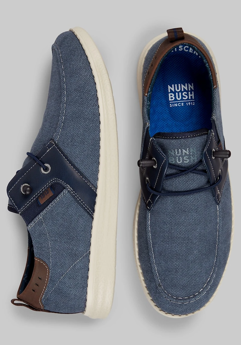 Nunn Bush Men's Brewski Moc Toe Slip-On Shoes at Jos. A. Bank, Blue/Navy