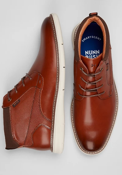 Nunn Bush Men's Chase Plain Toe Chukkas at Jos. A. Bank, Brown/Cognac Multi