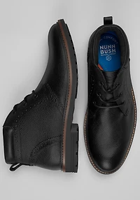 Nunn Bush Men's Ozark II Plain Toe Chukkas at Jos. A. Bank, Black Tumble
