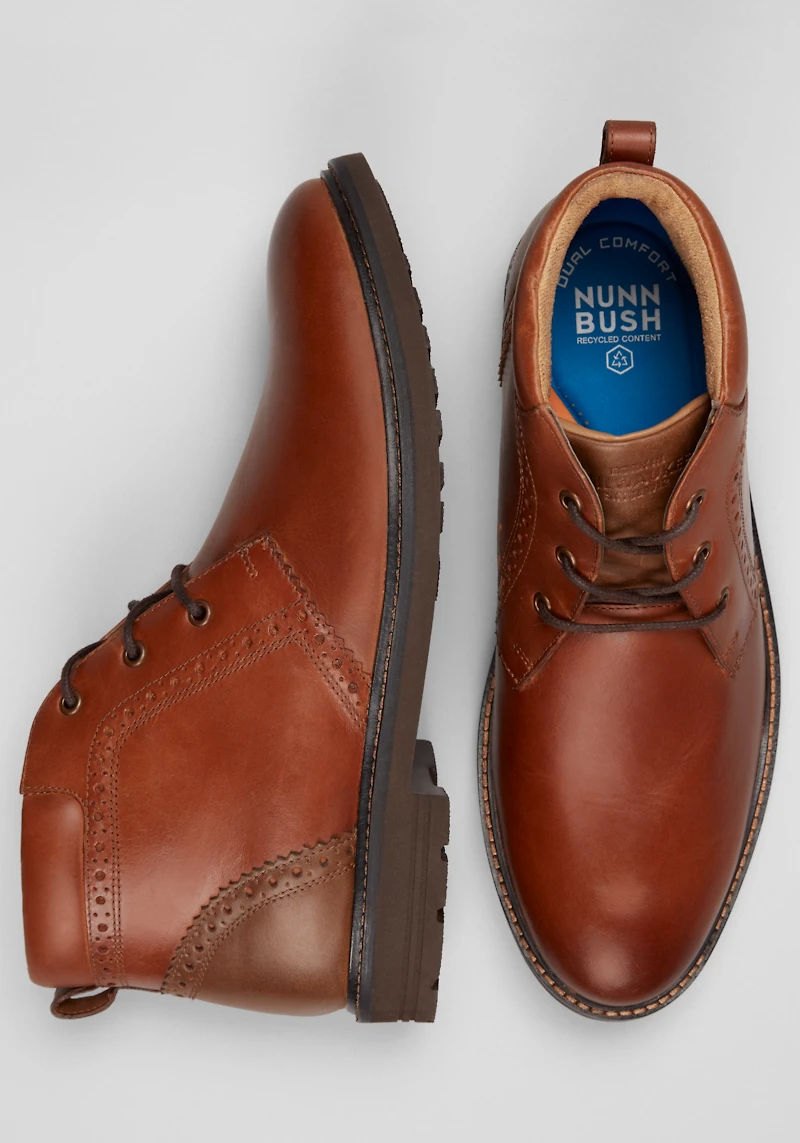 Nunn Bush Men's Ozark II Plain Toe Chukkas at Jos. A. Bank, Tan Cz Horse
