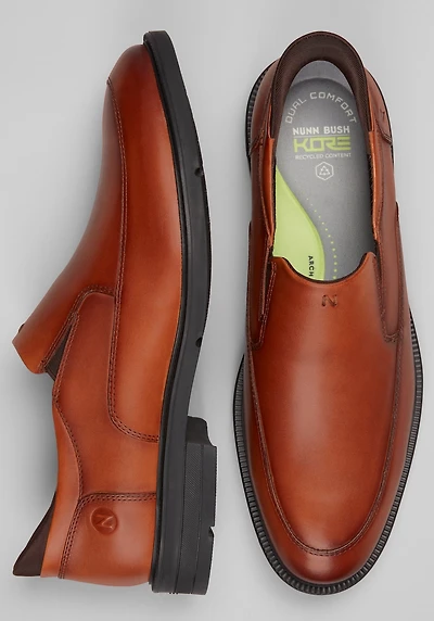 Nunn Bush Men's KORE EZ Icon Moc Toe Slip On Shoes at Jos. A. Bank, Brown/Cognac