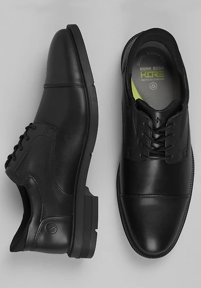 Nunn Bush Men's KORE EZ Icon Cap Toe Oxfords at Jos. A. Bank, Black
