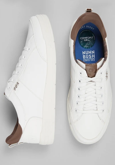 Nunn Bush Men's KORE CityWalk EZ Lace-To-Toe Oxfords at Jos. A. Bank, Cream/White