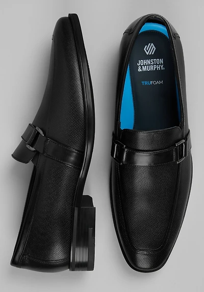 Johnston & Murphy Men's Mills Perfed Bit Loafers at Jos. A. Bank, Black