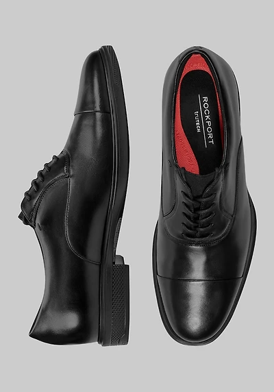 Rockport Men's Keefe Cap Toe Oxfords at Jos. A. Bank, Black