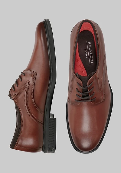 Rockport Men's Keelan Plain Toe Oxfords at Jos. A. Bank, Brown/Med Natural