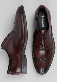 Belvedere Men's Barcelona Wingtip Oxfords at Jos. A. Bank, Ant Wine/Burgundy