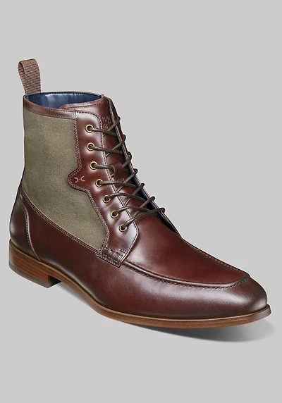 Stacy Adams Men's Brumley Moc Toe Lace Up Boots at Jos. A. Bank, Brown/Olive