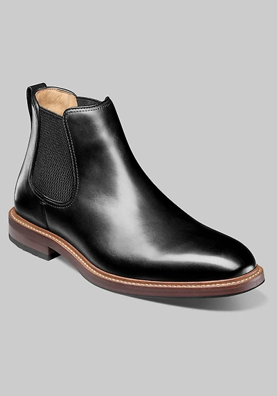 Florsheim Men's Anthem Plain Toe Chelsea Boots at Jos. A. Bank, Black