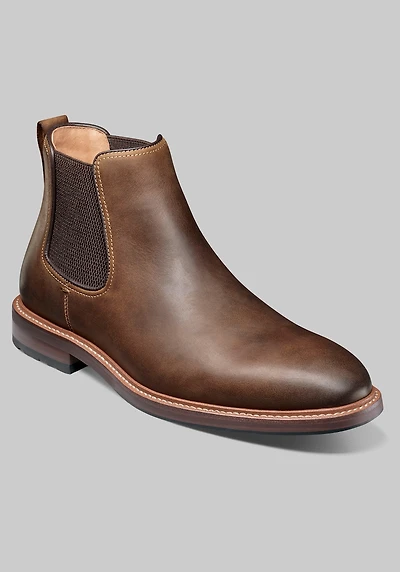 Florsheim Men's Anthem Plain Toe Chelsea Boots at Jos. A. Bank, Brown Ch