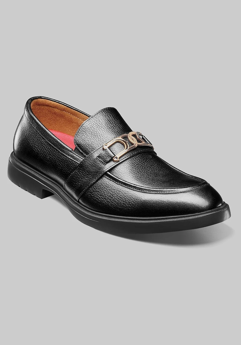 Stacy Adams Men's Todridge Moc Toe Bit Slip On Shoes at Jos. A. Bank, Black Tumbled