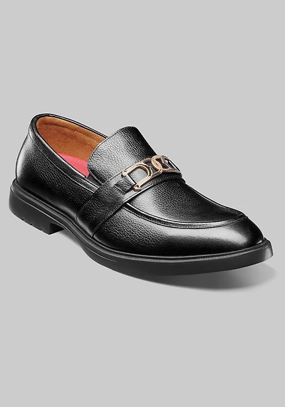 Stacy Adams Men's Todridge Moc Toe Bit Slip On Shoes at Jos. A. Bank, Black Tumbled