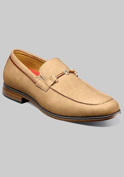 Stacy Adams Men's Richardson Moc Toe Bit Loafers at Jos. A. Bank, Khaki/Tan