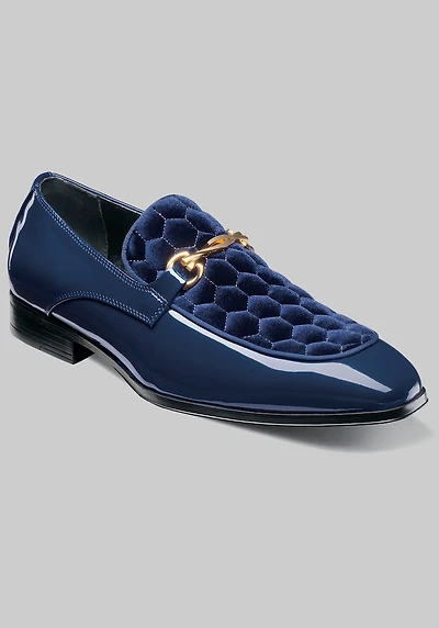 Stacy Adams Men's Brinkley Moc Toe Bit Loafers at Jos. A. Bank, Blue/Navy