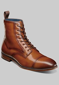 Stacy Adams Men's Henry Cap Toe Lace Boots at Jos. A. Bank, Tan