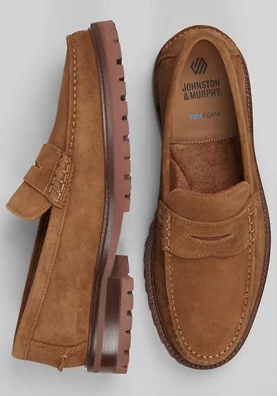 Johnston & Murphy Men's Collier Penny Moc Toe Loafers at Jos. A. Bank, Brown/Walnut