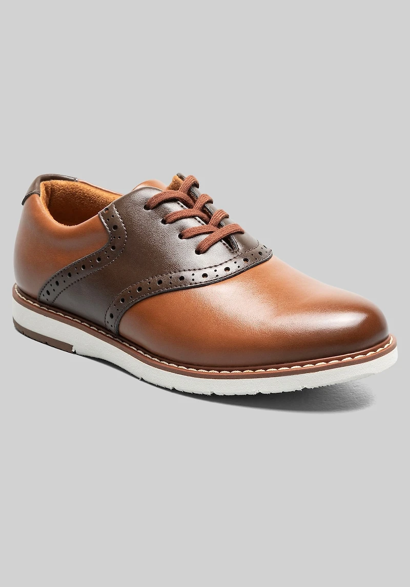 Florsheim Men's Vibe Jr. Boys Saddle Shoes at Jos. A. Bank, Cognac/Brown