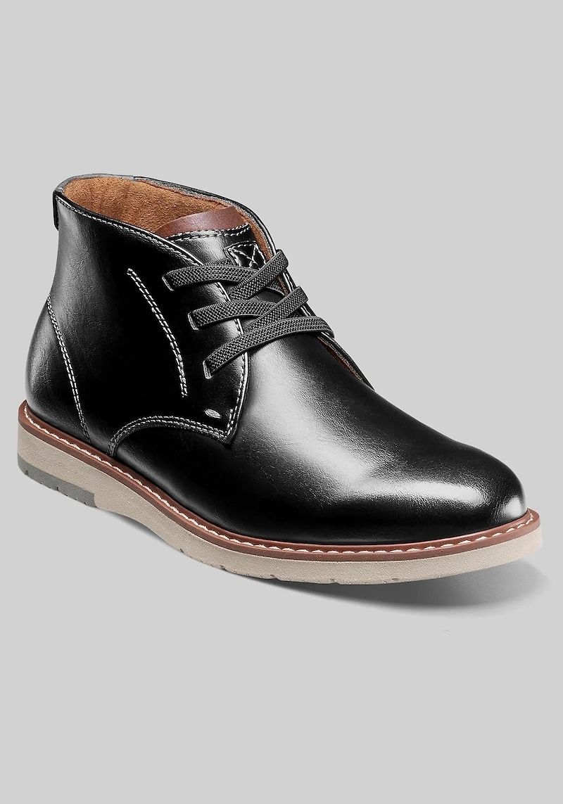 Florsheim Men's Vibe Jr. Boys Plain Toe Chukka Boots at Jos. A. Bank, Black
