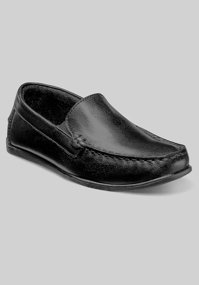 Florsheim Men's Jasper Jr. Boys Moc Toe Venetian Loafers at Jos. A. Bank, Black