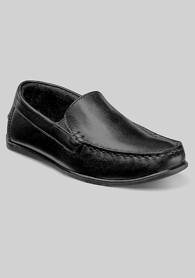 Florsheim Men's Jasper Jr. Boys Moc Toe Venetian Loafers at Jos. A. Bank, Black
