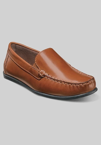 Florsheim Men's Jasper Jr. Boys Moc Toe Venetian Loafers at Jos. A. Bank, Saddle Tan