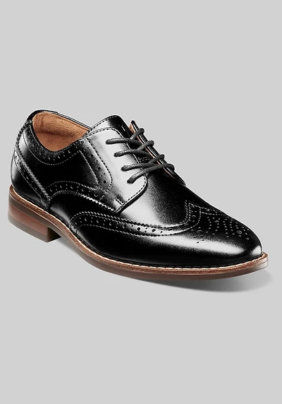 Florsheim Men's Rucci Jr. Boys Wingtip Oxfords at Jos. A. Bank, Black