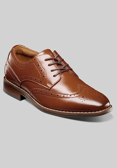 Florsheim Men's Rucci Jr. Boys Wingtip Oxfords at Jos. A. Bank, Brown/Cognac