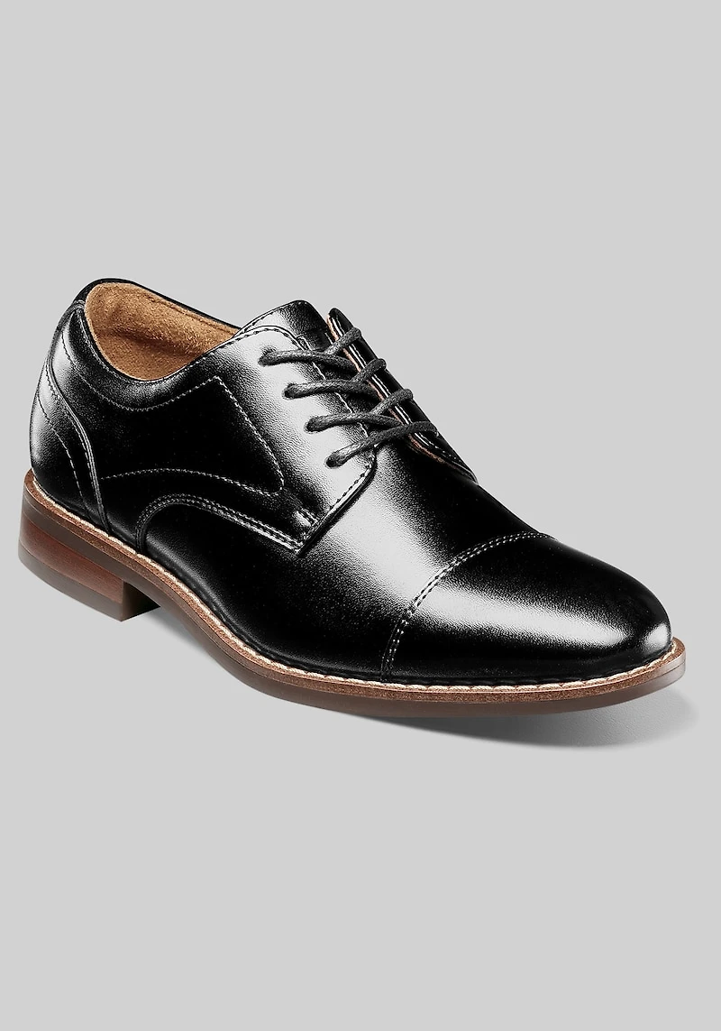 Florsheim Men's Rucci Jr. Boys Cap Toe Oxfords at Jos. A. Bank, Black
