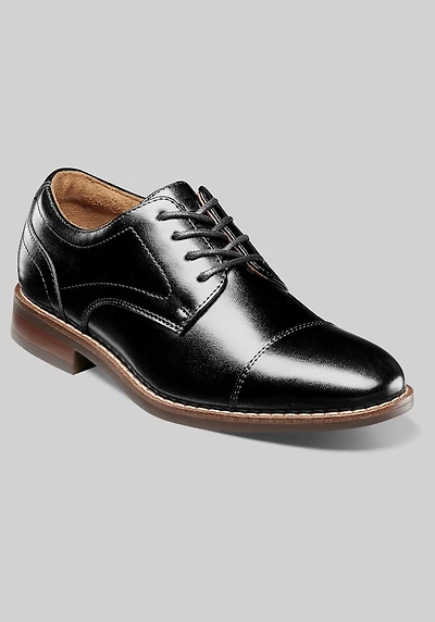 Florsheim Men's Rucci Jr. Boys Cap Toe Oxfords at Jos. A. Bank, Black