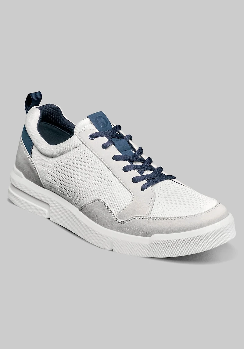 Nunn Bush Men's KORE City Rally Mesh Moc Toe Sneakers at Jos. A. Bank, White/Cream