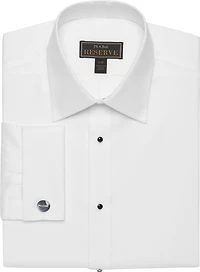 Men's Reserve Collection Traditional Fit Point Collar Formal Solid Dress Shirt at Jos. A. Bank, Cream/White