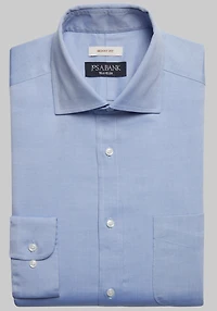 Men's Traveler Collection Skinny Fit Solid Dress Shirt at Jos. A. Bank, Original Blue