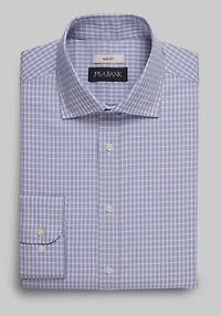 Men's Jos. A. Bank Slim Fit Spread Collar Check Dress Shirt at Jos. A. Bank, Purple