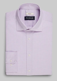 Men's Jos. A. Bank Slim Fit Spread Collar Check Dress Shirt at Jos. A. Bank, Pink
